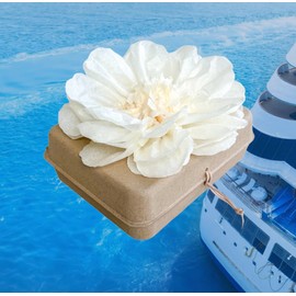 Biodegradable Water Burial Urn Kit - Cruise Approved | Ocean Ashes Scattering Ceremony with Certificate | Eco-Friendly Memorial Urn. (Large)