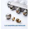 ABST PEX Manifold,2 Loop Stainless Steel Floor Radiant Heat Manifold