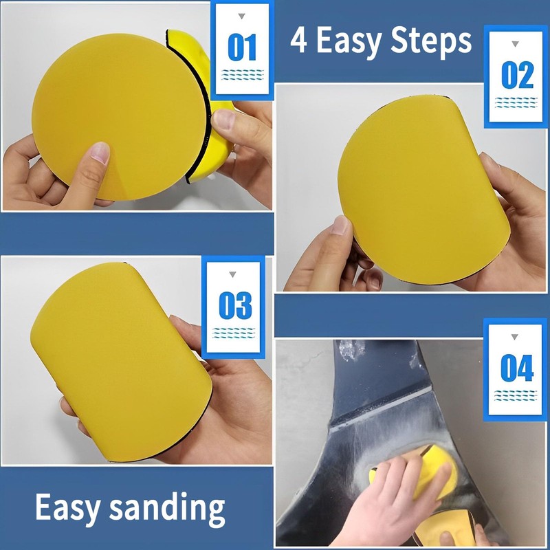 Zliger Hand Sanding Block, Pack of 2 Sanding Block with