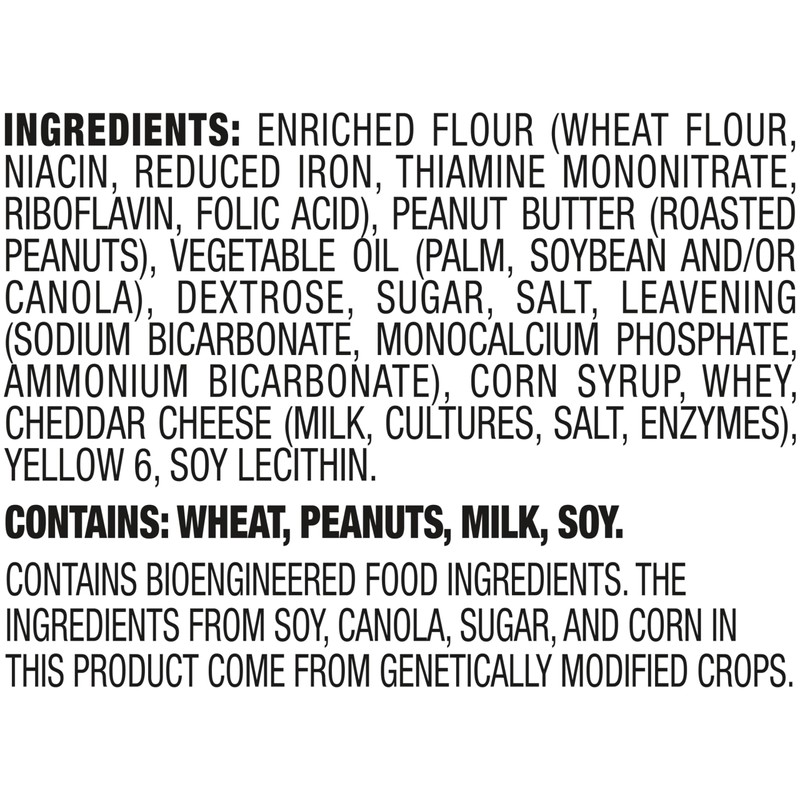 Lance Sandwich Crackers, ToastChee Peanut Butter, 8 Individual Packs, 6