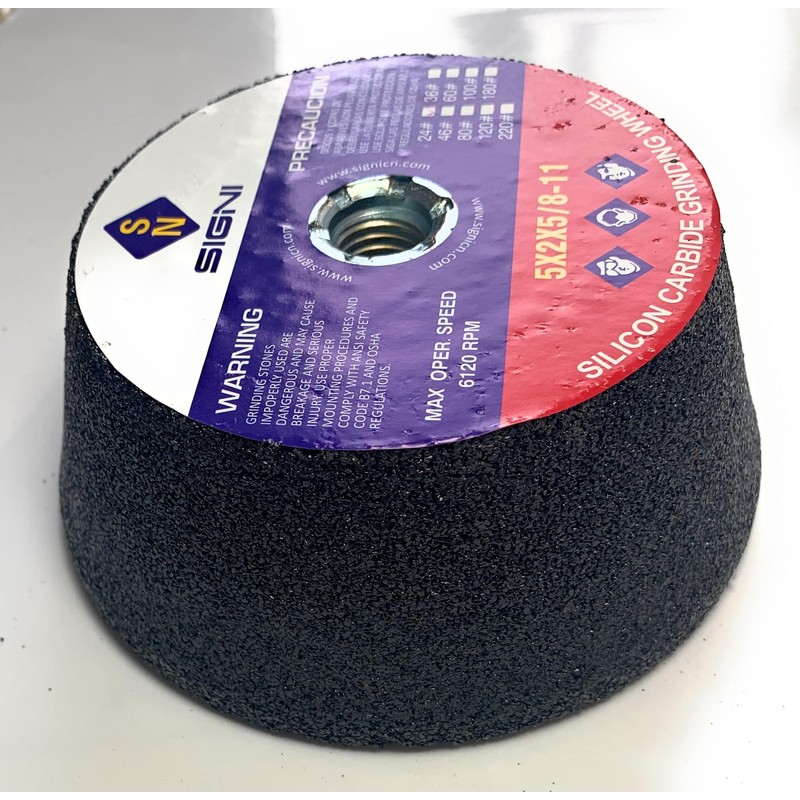 High Performance Flaring Cup Grinding Stone for Granite - 5X2X5/8-11