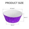 sourcing map Metallic Foil Cupcake Liners for Baking Cupcake, 100Pcs