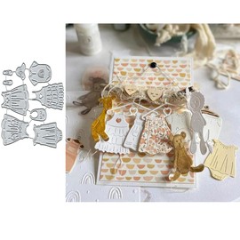 Baby Clothes Metal Die Cuts Dies Stencil, Baby Dress Cutting Dies Cut Stencils DIY Scrapbooking Cards Photo Album Craft Decorative Embossing Paper Dies for Album Card Scrapbooking Making