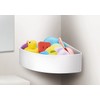 Asbel Bath Bathroom Lux MG Corner Rack (Magnet) White 12.2