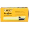 BIC Brite Liner Flat Highlighter, Chisel Tip for Broad Highlighting