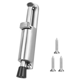 Vueinrg Door Stop Floor Door Stop Outdoor Door Stopper Front Door with Lock Spring Loaded Door Holder with Foot Operation Door Lock for Screwing on Door Stopper with Lever