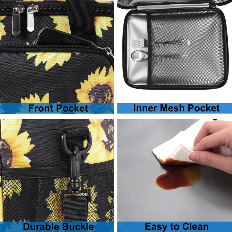 Femuar Lunch Bags for Women/Men, Insulated Lunch Bag for Work