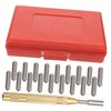 IWOWHERO 1 Set Alloy Steel Letter and Number Punch Tool