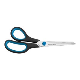 Westcott 8 inch Easy Grip Left Handed Soft Grip Scissor - Black/Blue