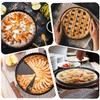 Quiche Pan,24cm/9.5in Flan Tins with Loose Base,Flan Case Tin Removable