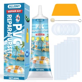 Allony PVC Glue, Pool Repair Kit, Pool Glue, Pool Patches for Inflatable Kayaks, Swimming Rings, Water Beds, Tents, Inflatable Pool Mattresses, 60 ml