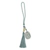 Tassel Pendant Chinese Zodiac Pattern DIY Porcelain Beads Light Weight