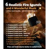 MSELTOS Fireplace Crackler Sound Box for Electric Fireplace, 2 in