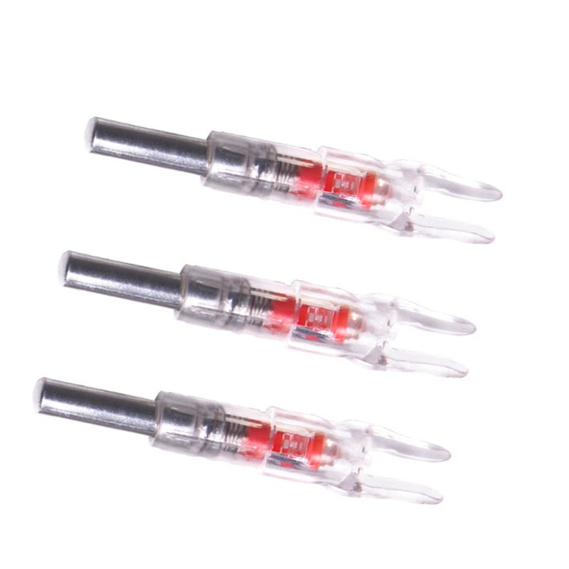 3PCS Lighted Arrow Nocks PC LED Lighted Archery Hunting Shooting