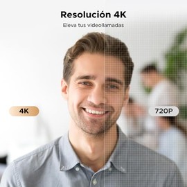 UGREEN Cámara Web 4K para PC HD 1080P 60FPS con Micrófono, Cubierta de Privacidad, 70° Campo de Visión,Enfoque Automático PDAF,Adaptador USB A y USB C