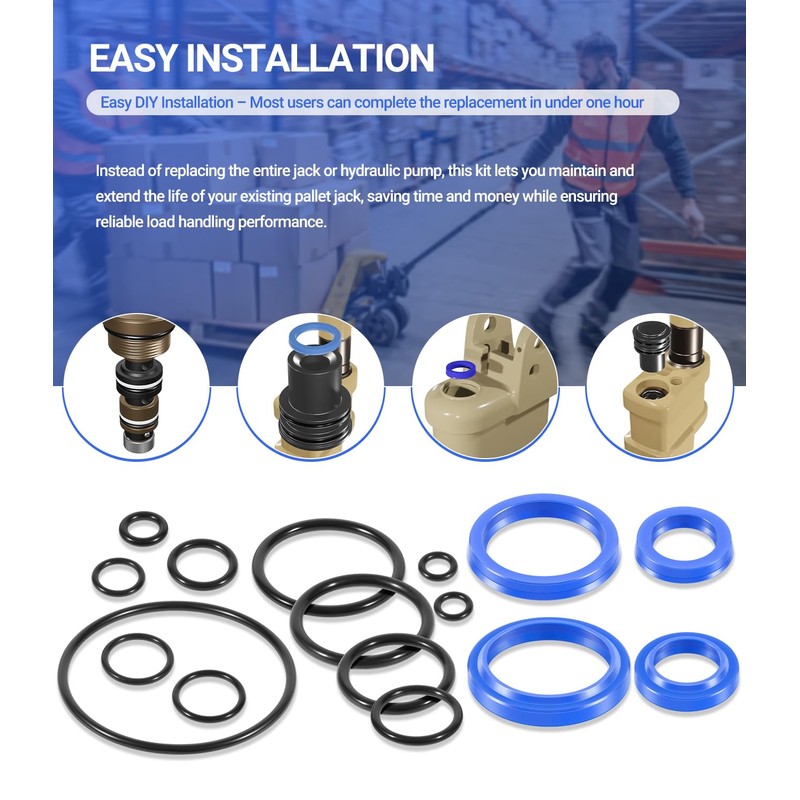 PT2748W-94 Pallet Jack O-Ring Seal Kit for Jet W Pallet
