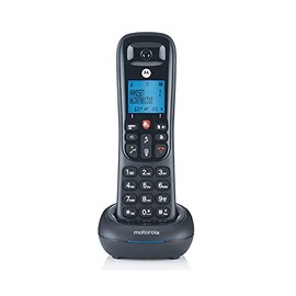 Motorola Cd4001 Negro Teléfono Fijo Inalámbrico Con Pantalla Y Teclado Retroiluminado