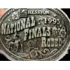 Hesston 1995 NFR Rodeo Steer Wrestling Belt Buckle Hesston Limited