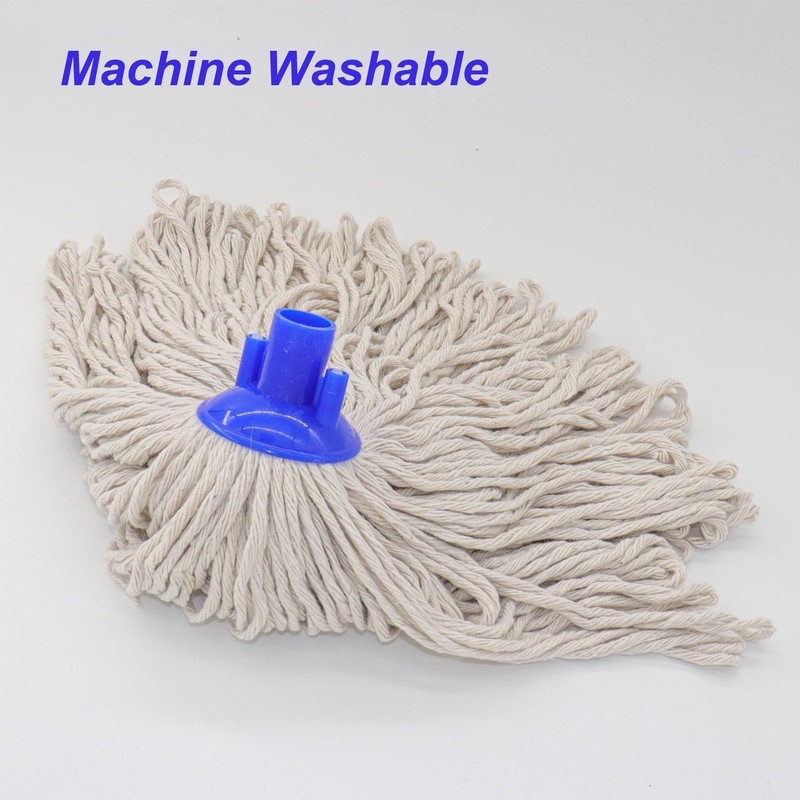 Cotton String Screw on Mop Replacement Head Compatible with All