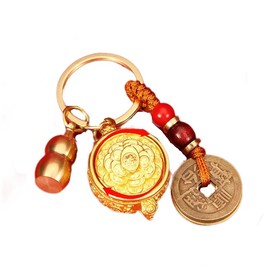 Lagnlnaoy Good Luck Keychain feng shui Amulet Medallion for Safe and Lucky Days Luck charms good luck charms car keychain keychain charms keychain accessories keychain pendant good luck chuck