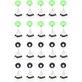 120pcs Fishing Bobber Beads Stopper Float Sinker Stops Fishing Accessories for Line Number 0.4-2.0 Olive, Terminal Tackle and Accessories Fishing
