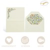 Florentine Wedding Paper Box with Clear Lid - Writing Set