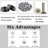 LUYEJKO Engine Dress up Kit, 40 PCS Bumper Fender Washers
