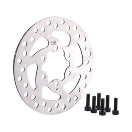 WOOSTAR 120mm Disco de Freno Rotor 6 Tornillos Montaje Reemplazo para MBX10 MBX11 47cc 49cc E-Bike Pit Bike Sport Bike Pocket Bike Go Kart Ciclomotor Scooter