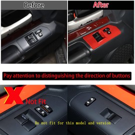 Aunginsy Center Console Driver Assistance Decorative Patch Sticker Fit for Toyot@a FJ Cruiser 2007-2021 Driving Assistance Decorative Decal Sticker Aluminum Inner Moulding Trim Cover Decor Accessories