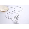 AMIGUO Elephant Pendant Necklace for Women 925 Sterling Silver Elephants