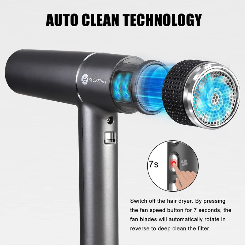slopehill Hair Dryer with Unique Brushless Motor | Intelligent Fault
