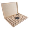 WooDeeDoo Shallow Slim Wooden Box | 70 Compartments | Gemstone