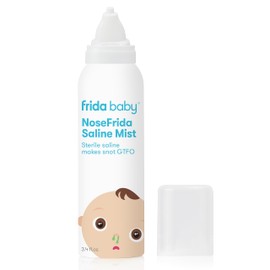 Frida Baby Frida Baby NoseFrida Saline Mist Spray, Baby Saline Nasal Spray, Nasal Spray Decongestant to Soften Nasal Passages, Baby Saline Spray for Congestion Relief, 3.4 fl.oz.