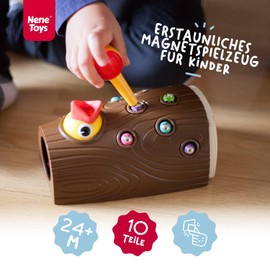 Nene Toys - Learning Toy for Boys and Girls 2 3 4 Years Old - Magnetic Toy with Colours for Cognitive, Physical and Emotional Development of Skills for Babies and Preschoolers