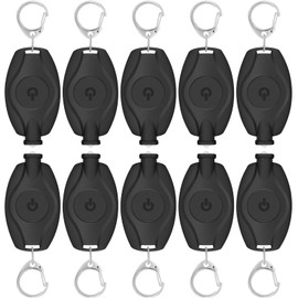 RISEMART 10 Pack Keychain Flashlight, 14 Lumens Bright LED Keychain Light 2 Modes, Portable Mini Key Ring light for Ourdoor Camping Emergency Hiking