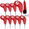 FINGER TEN Golf Club Head Covers for Irons Magnetic Closure