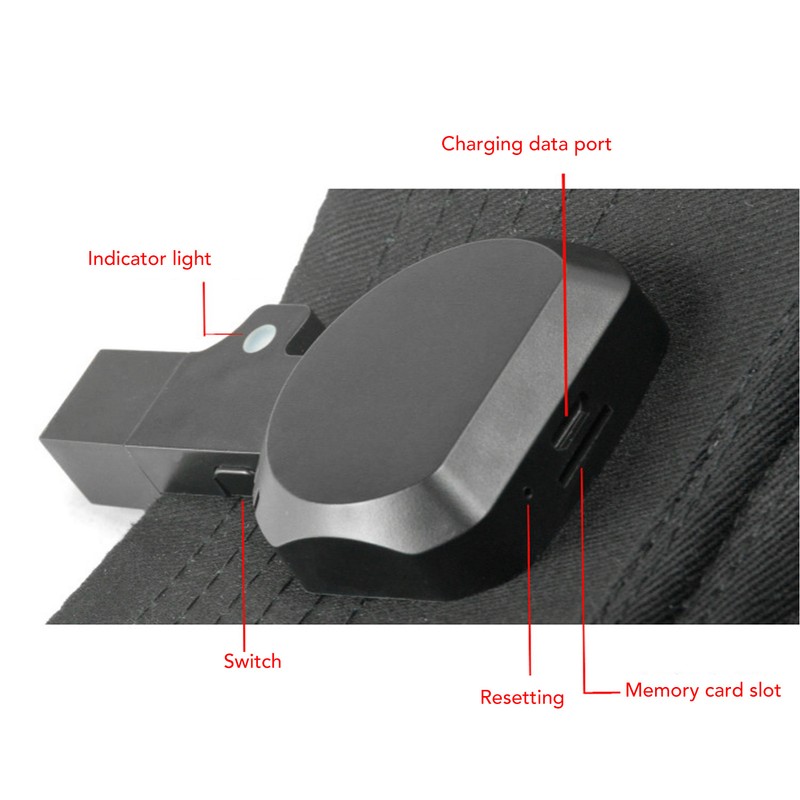 Baseball Cap With 1080P Action Camera USB Sporting Action Camera