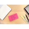 3 Pads of 100 Neon Pink Sticky Notes 76mm x