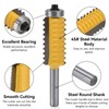 Agatige 8mm Shank V-Groove Router Bit, 1 Flute 45# Steel