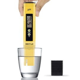 1 x pH Meter for Water, Aquarium, Pond, Pool Digital, 0.00-14.00 pH Meter Meter, High Resolution of 0.01 with Buffer/Calibration Set Including Calibration Solutions