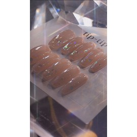 tip-tipnail tip - (Basic) Almond Egg / tip-tipnail tip - (기본) 아몬드에그