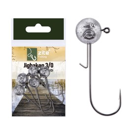 Zite Fishing Jig Head Assortment 3/0 Different Weights 5-25 g for Perch to Zander Predator Fish (5, grams)