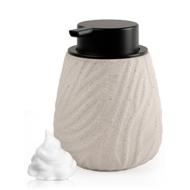 Autumnlife Foaming Soap Dispenser Ceramic - 14oz Foam Hand Soap Dispenser Bathroom, Refillable Dish Dispenser with Pump, Modern Foam Pump Bottles for Bathroom & Kitchen