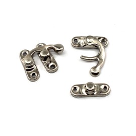 Pack of 20 pcs of Antique Vintage Latch Plated Nickel-Plated Right Swing arm Buckle Hook Lock hasp