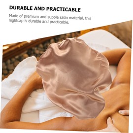 IWOWHERO Hair Care Bonnet in Satin Non-falling Forehead Sleep Hat for Pillowcase