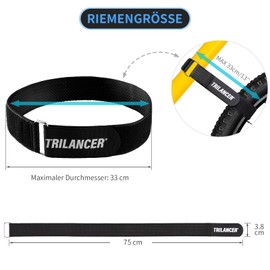 Bike Carrier Straps, 4 Pack Trilancer Adjustable Bicycle Stabilizer Straps Tie Down Straps with Hook and Loop for Car Wall Mount for Transport and Storage (75cm x 3.8cm)