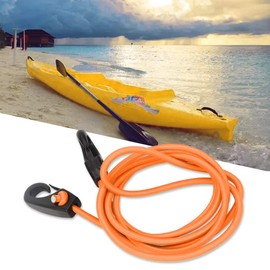 KIMISS Sup Tow Line Paddleboard Tow Rope 189Cm Elastic String Boatingk Paddle Safety Rod Leash With Carabiner For Paddling(Orange) (Orange)
