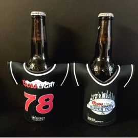 Coors Light Beer Bottle Koozie Classic Jersey 78 Logo - Set of Two (2) New & F/S