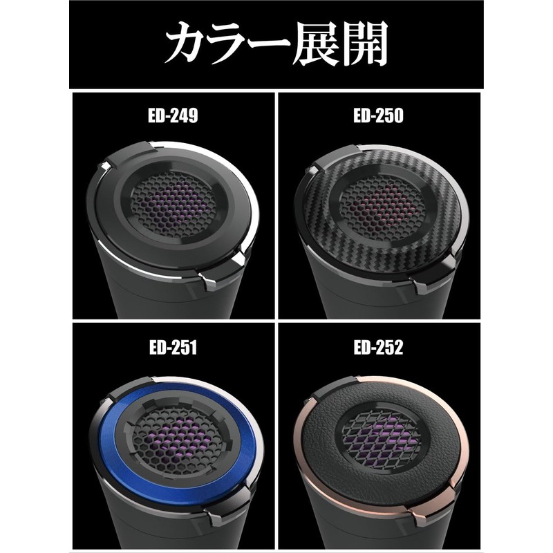 Seikou Sangyo ED-252 Car Goods Ashtray, Solar Light Ash, Copper,