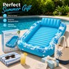 Inflatable Tanning Pool Float for Adults – 4-in-1 PVC Lounge